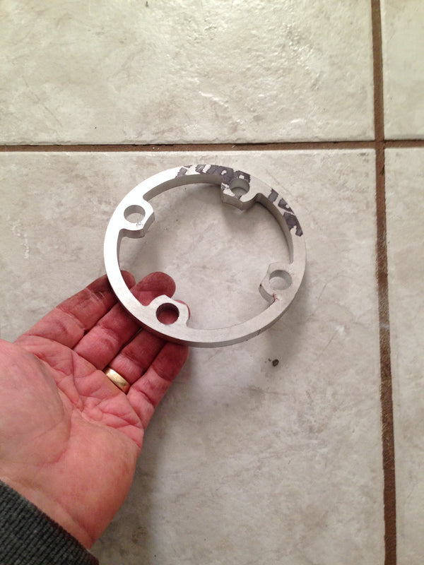3/8" Aluminum Spacer Ring - 4" on 4" Bolt Hole Circle Pattern
