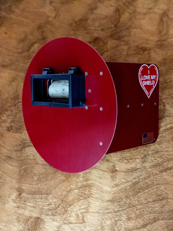 Wendy's Pancake Welding Hood Right Handed Red with Flip Up Lens