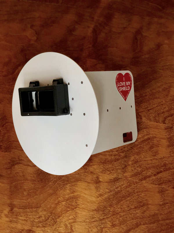 Wendy's Pancake Welding Hood Right Handed White with Flip Up Lens