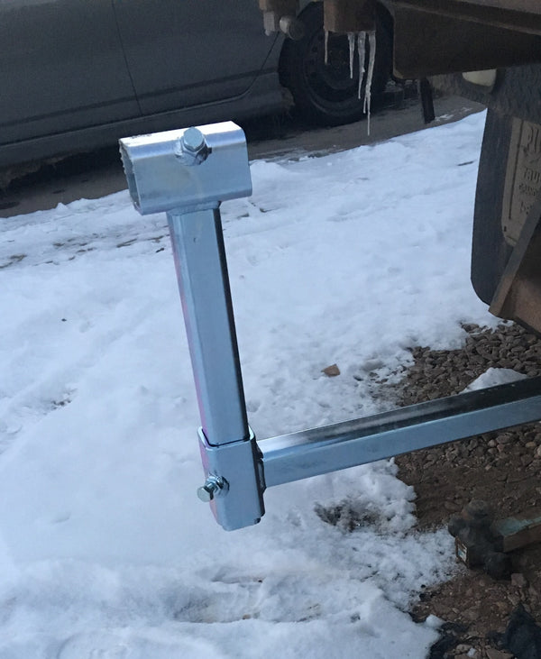 Hitch Extension - Stock Truck Box For Roll-out Wheel Mount.