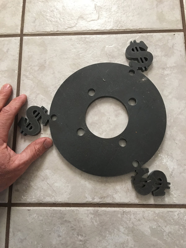 Hub Plate Dollar Sign for fat ring