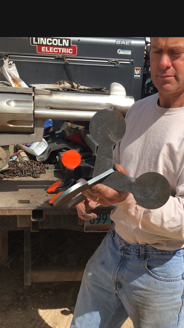Jumping Jack shooting target weld it yourself kit