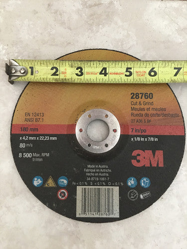 Baddest Grinding Disk on the planet 7”x 1/8”